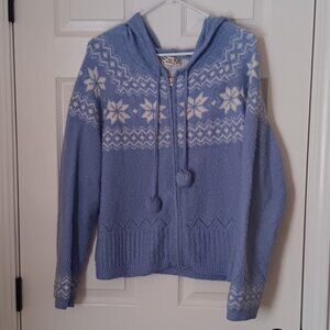 Light Blue Fairisle Hoodie